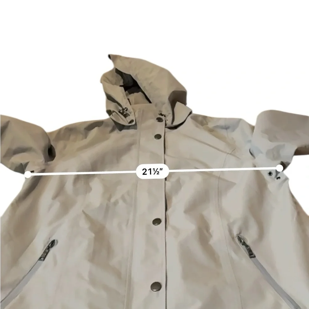 Nuage NWT Invisiprint Waterproof Jacket Women’s‎ Size Medium Gray Hooded - Picture 8 of 9